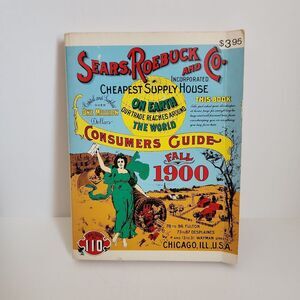 Vintage Fall 1900 Sears Roebuck and Co Consumers Guide‎ Product Book